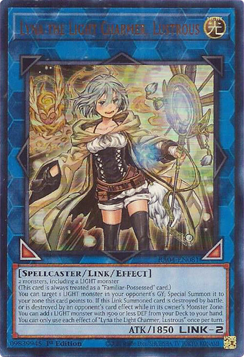 Lyna the Light Charmer, Lustrous [RA04-EN081] Ultra Rare