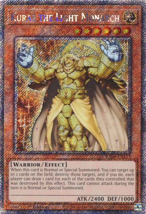 Kuraz the Light Monarch [RA04-EN133] Platinum Secret Rare