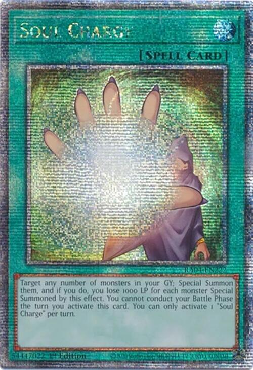 Soul Charge [RA04-EN222] Quarter Century Secret Rare