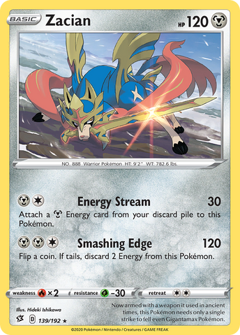 Zacian (139/192) [Sword & Shield: Rebel Clash]