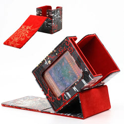 GachaBox Card Case Magic TCG Mid Large Deck Case Solid Color Storage Box Top Side-Loading Christmas Toy Game Collection Cards