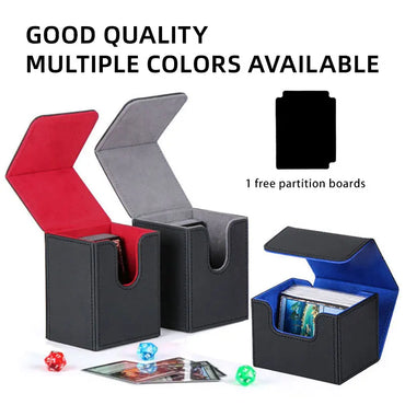 100+PU Game Card Deck Storage Box MTG Board Games Commander Card Carrying Organiser Case Trading Card Deck Box Gift