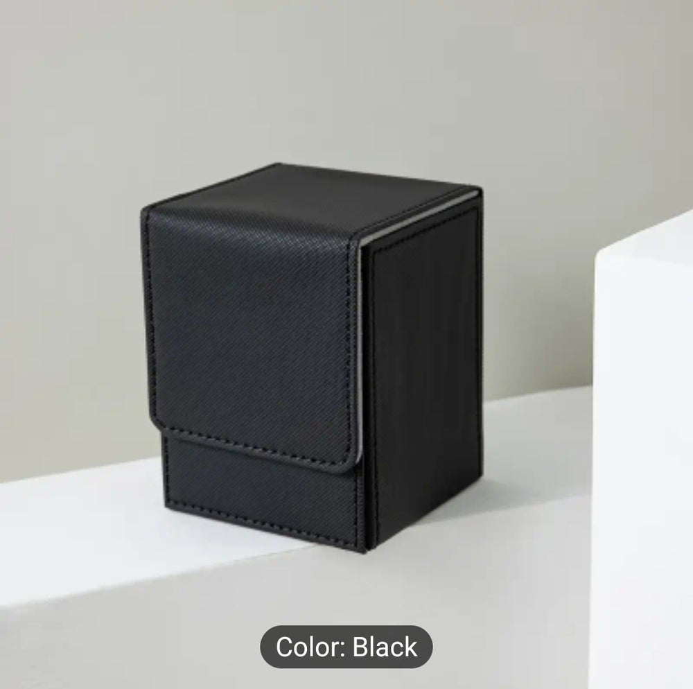 Deck Box - 60-80 cards, Black with Gray Lining